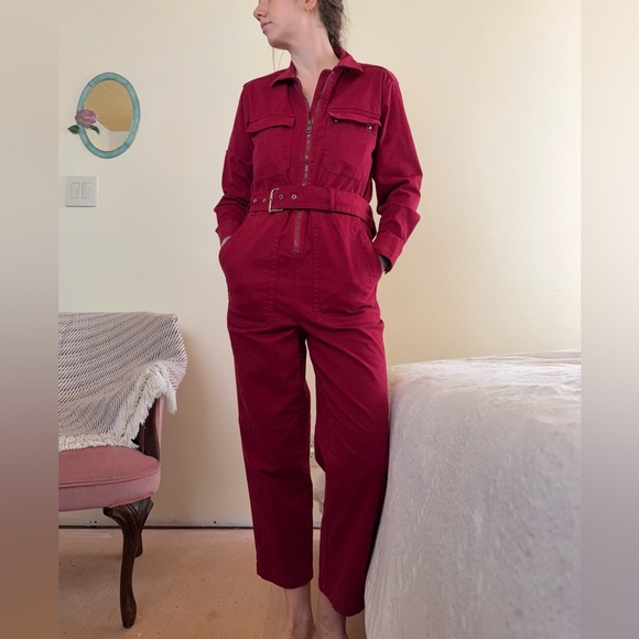 Banana Republic Pants - Banana Republic Burgundy Jumpsuit